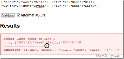 Is my JSON Valid?